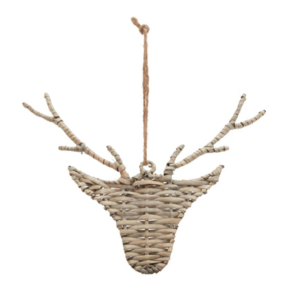 The Noel Collection Wicker Hanging Reindeer - BROWN