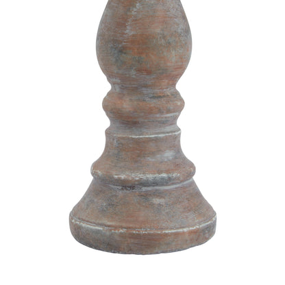 Siena Brown Column Candle Holder