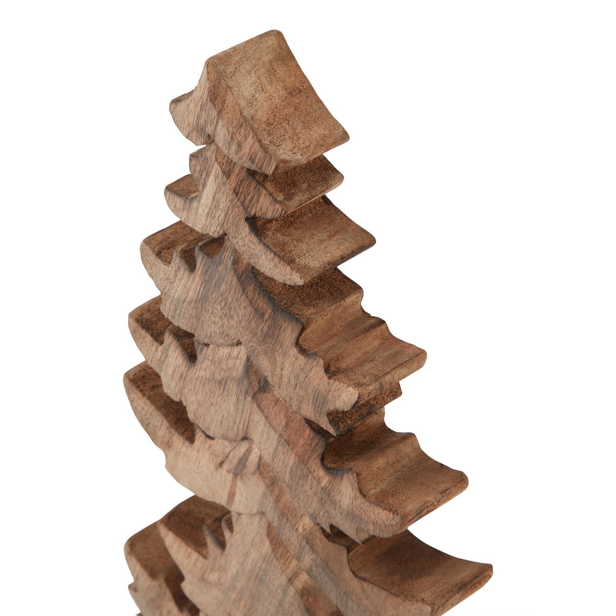 Natural Wooden Large Christmas Tree - BROWN