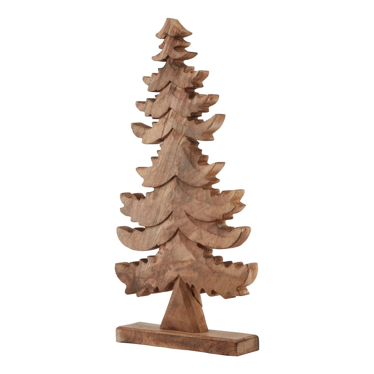 Natural Wooden Large Christmas Tree - BROWN