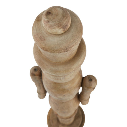 Natural Nutcracker Decoration - BROWN