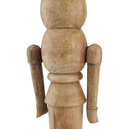Natural Large Nutcracker Decoration - BROWN