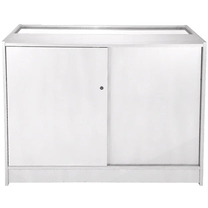 Taurus Brilliant White Shop Counter & Retail Display Set