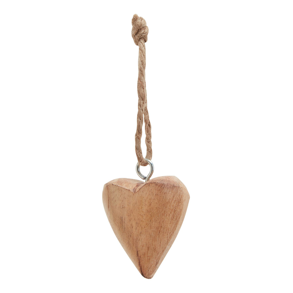 Pack Of 90 Wooden Heart Hanging Decorations - BROWN