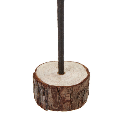 Medium Snowy Spindle Tree In Wood Log - BROWN