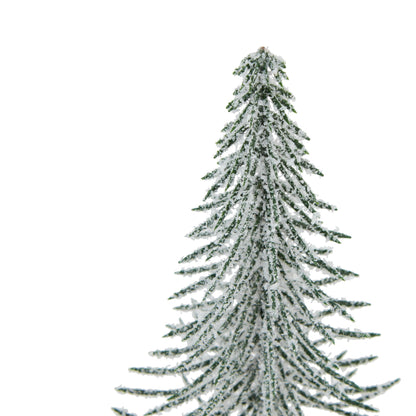 Small Snowy Spindle Tree In Wood Log - BROWN