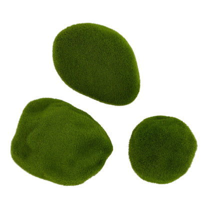 Faux Moss Three-Piece Pack - GREEN
