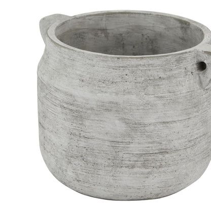 Athena Stone Hydria Pot - WHITE
