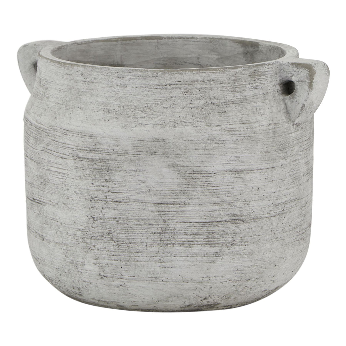 Athena Stone Hydria Pot - WHITE