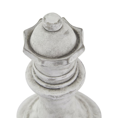 Athena Stone Queen Chess Piece - WHITE