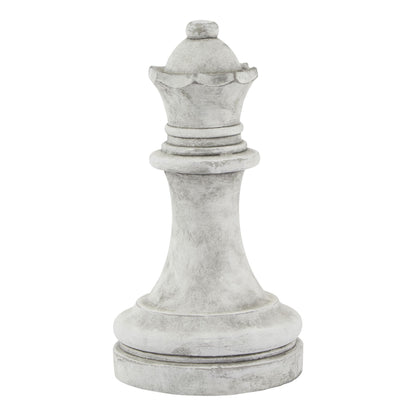 Athena Stone Queen Chess Piece - WHITE