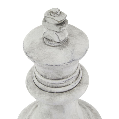 Athena Stone King Chess Piece - WHITE