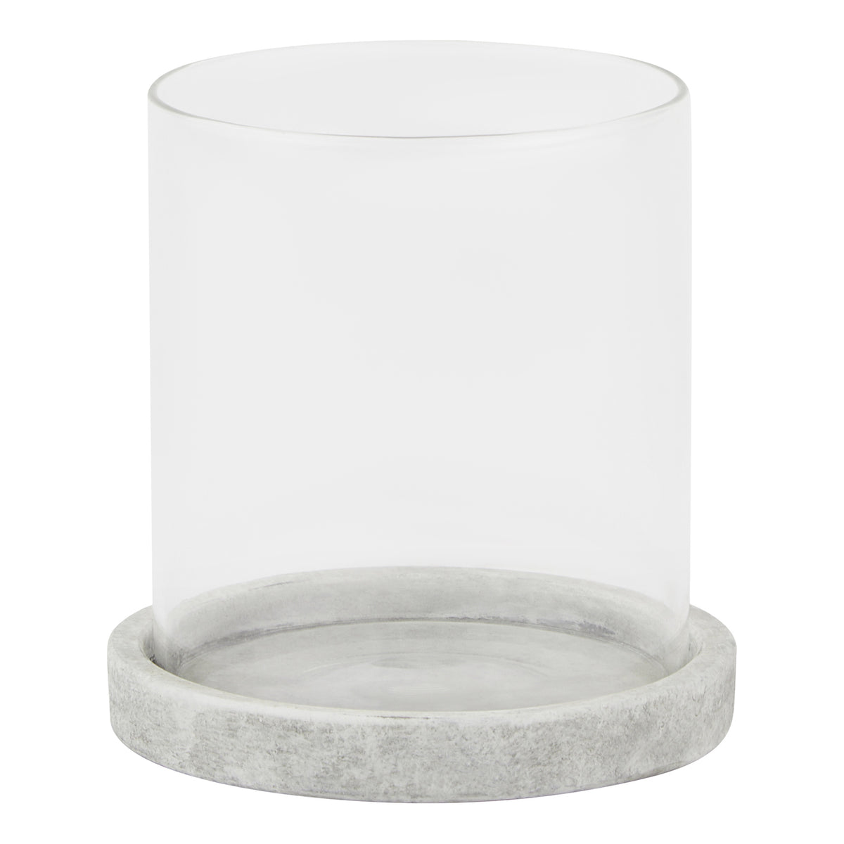 Athena Stone Hurricane Lantern - WHITE