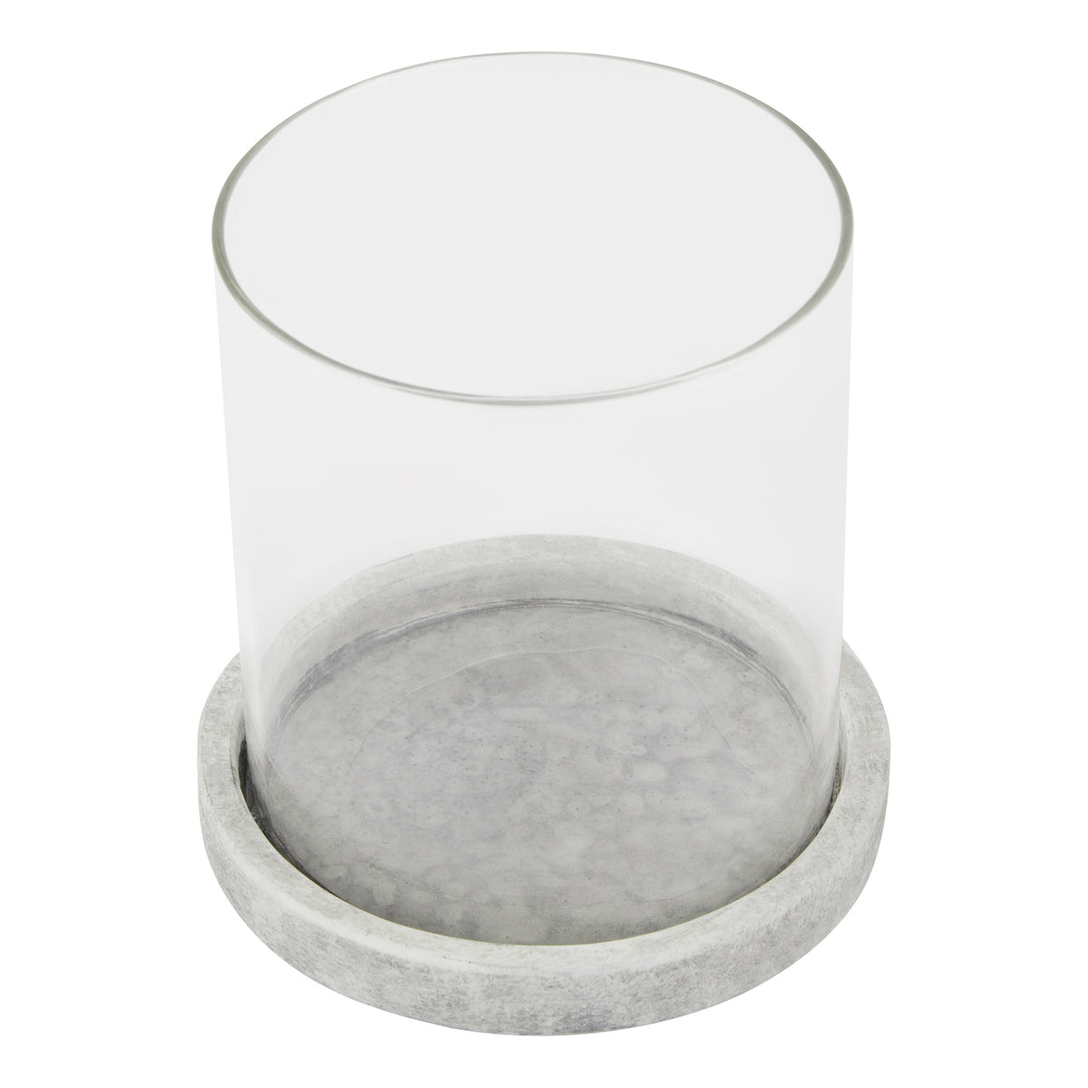 Athena Stone Hurricane Lantern - WHITE