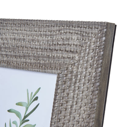 Woven Photo Frame 4X6 - GREY