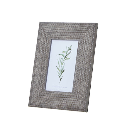 Woven Photo Frame 4X6 - GREY