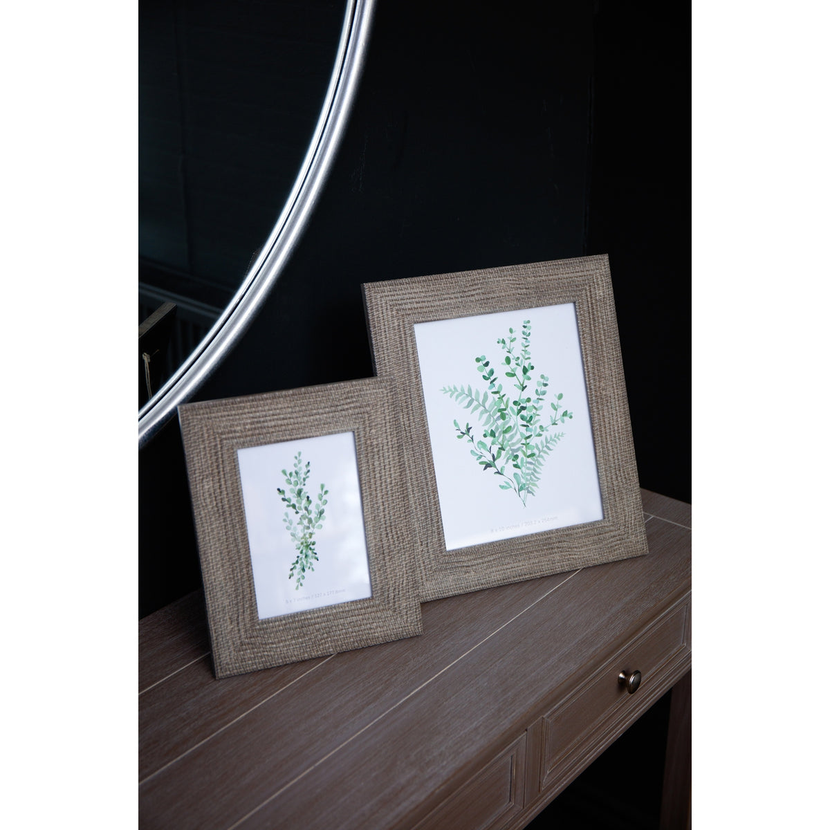 Woven Photo Frame 5X7 - GREY