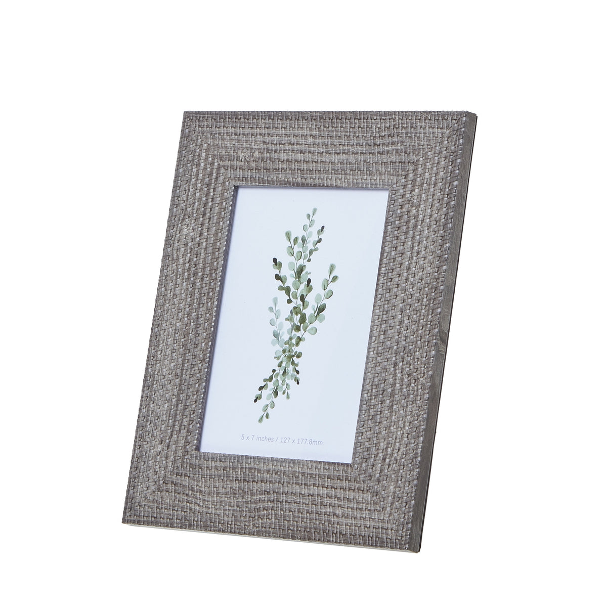 Woven Photo Frame 5X7 - GREY