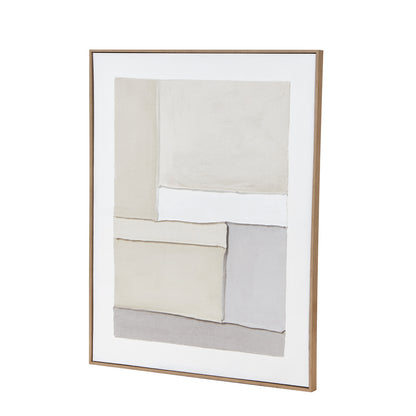 Contempo Alpha Framed Painting On Canvas - BROWN