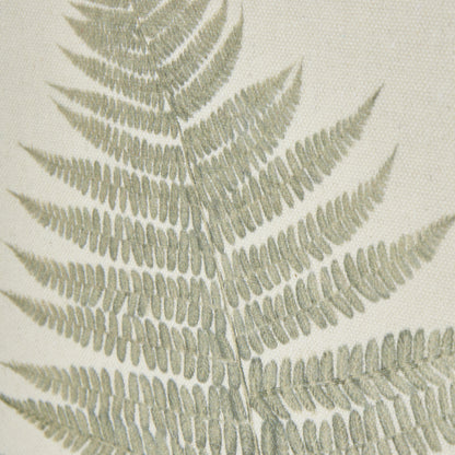 Bracken Art On Texture-Torn Paper With Beaded Frame - WHITE