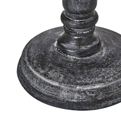 Palmyra Column Table Lamp With Linen Shade - GREY