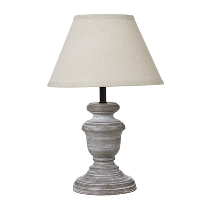 Belluno Urn Table Lamp With Linen Shade - GREY