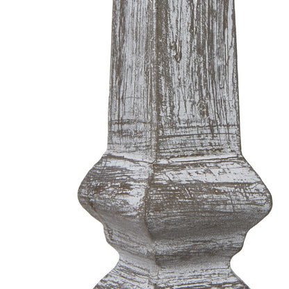 Capsa Column Table Lamp With Linen Shade - GREY