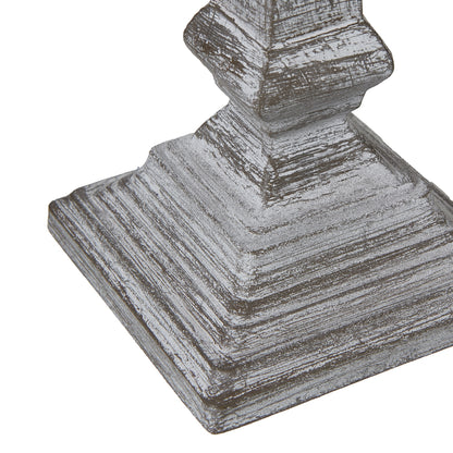 Capsa Column Table Lamp With Linen Shade - GREY