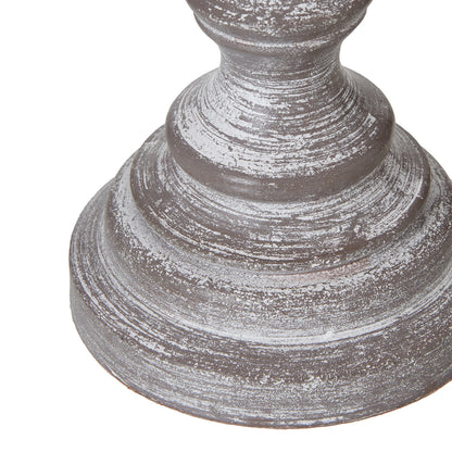 Nola Urn Table Lamp With Linen Shade - WHITE
