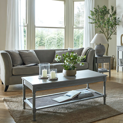 The Serene Collection One Drawer Side Table - GREY