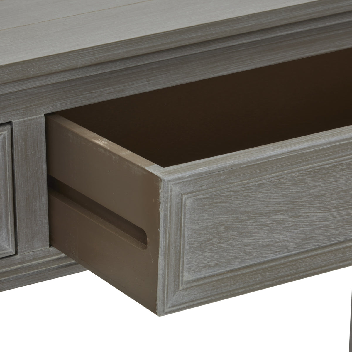 The Serene Collection Two Drawer Console Table - GREY