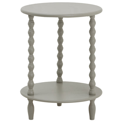 The Camden Collection Round Side Table - GREY