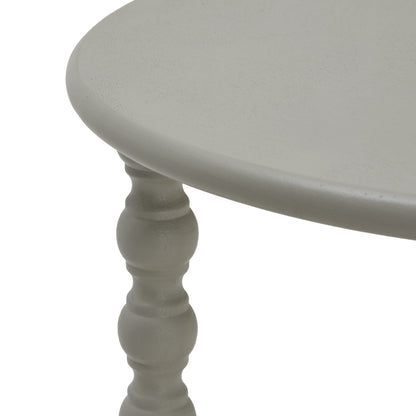 The Camden Collection Round Side Table - GREY