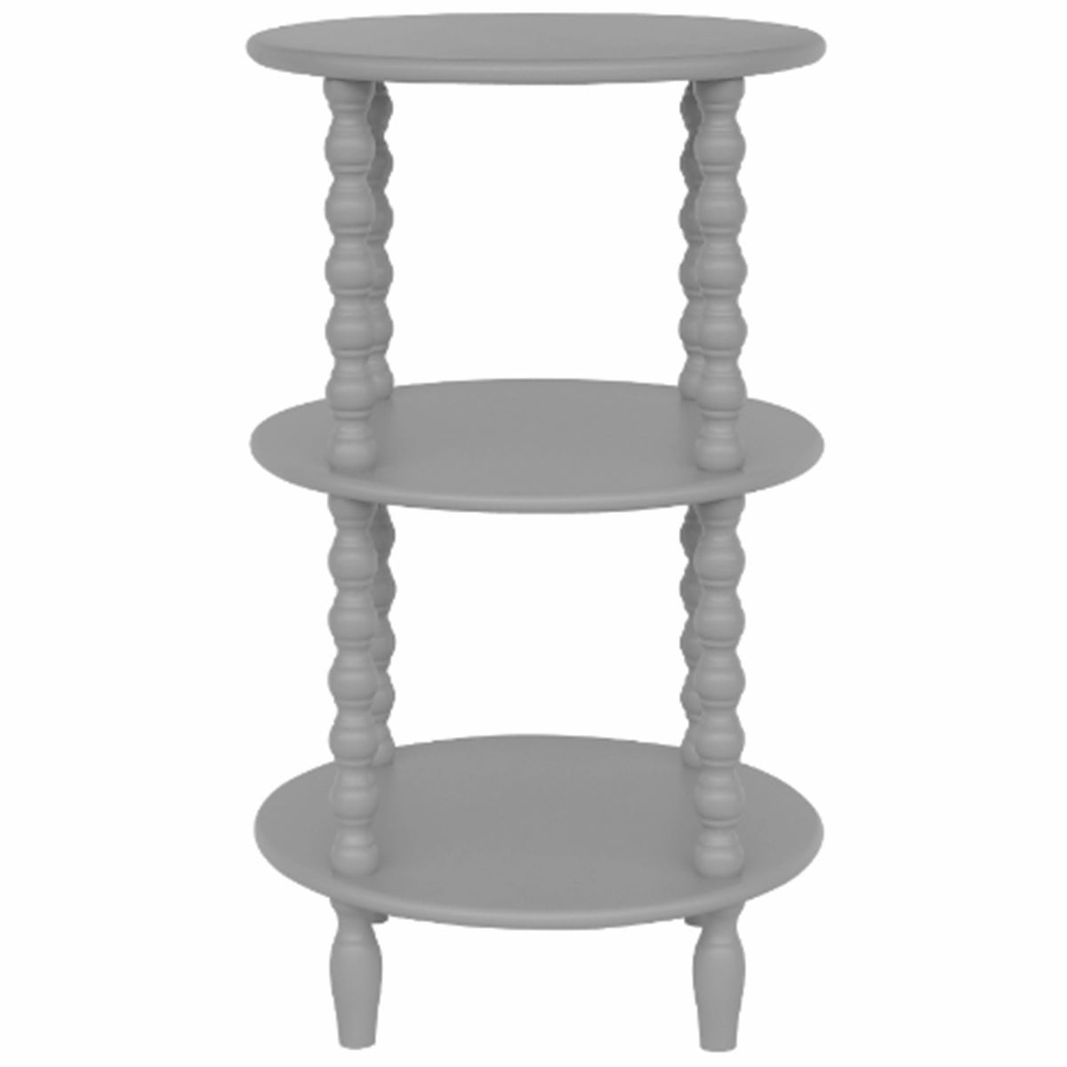 The Camden Collection Tall Round Side Table - GREY