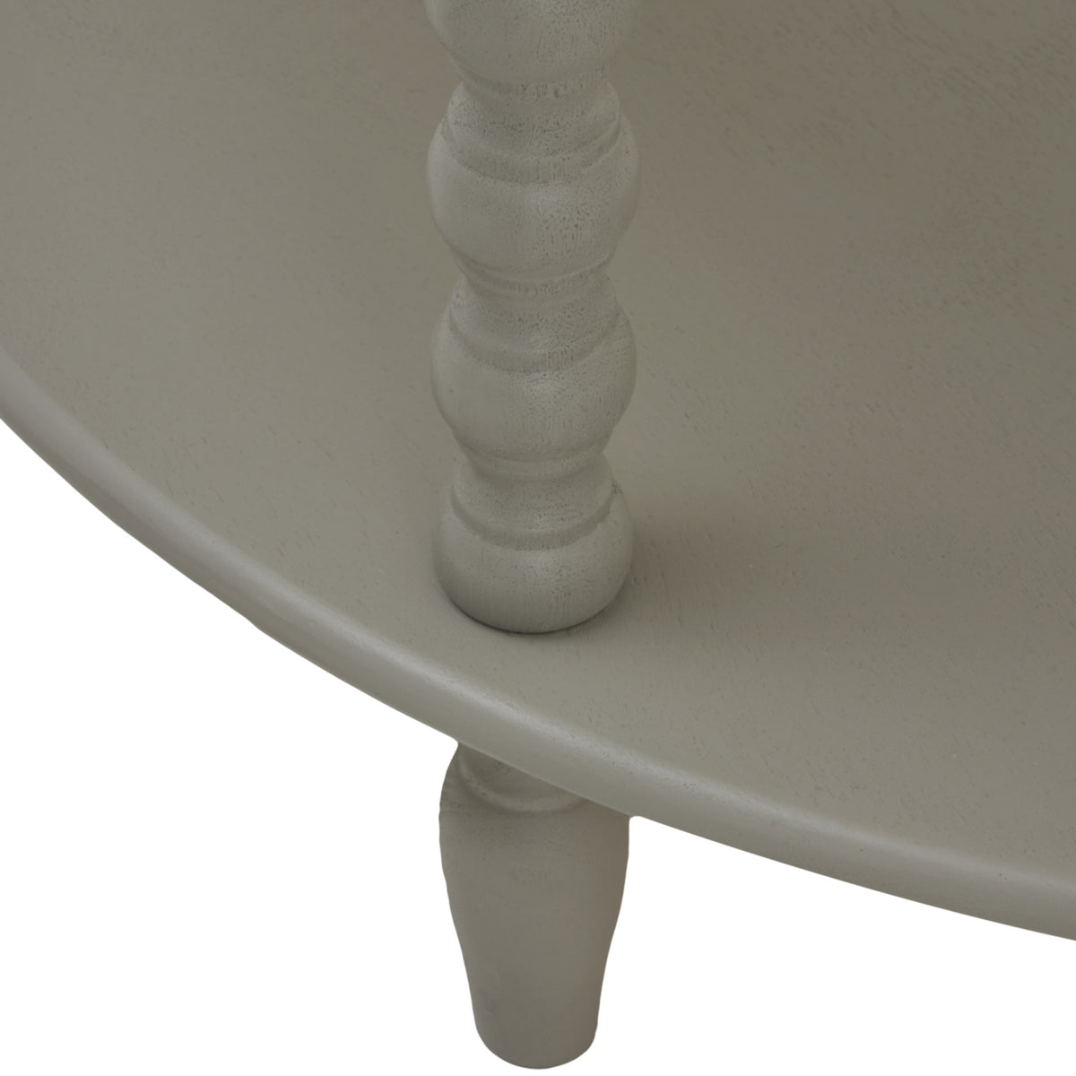 The Camden Collection Half Moon 3 Tier Table - GREY