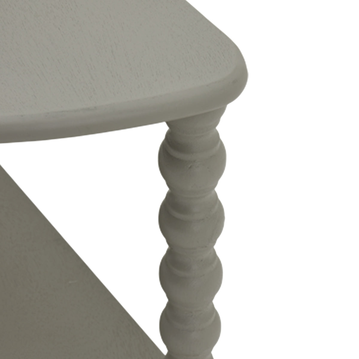 The Camden Collection Half Moon 3 Tier Table - GREY