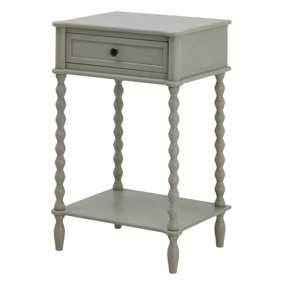 The Camden Collection One Drawer Side Table - GREY