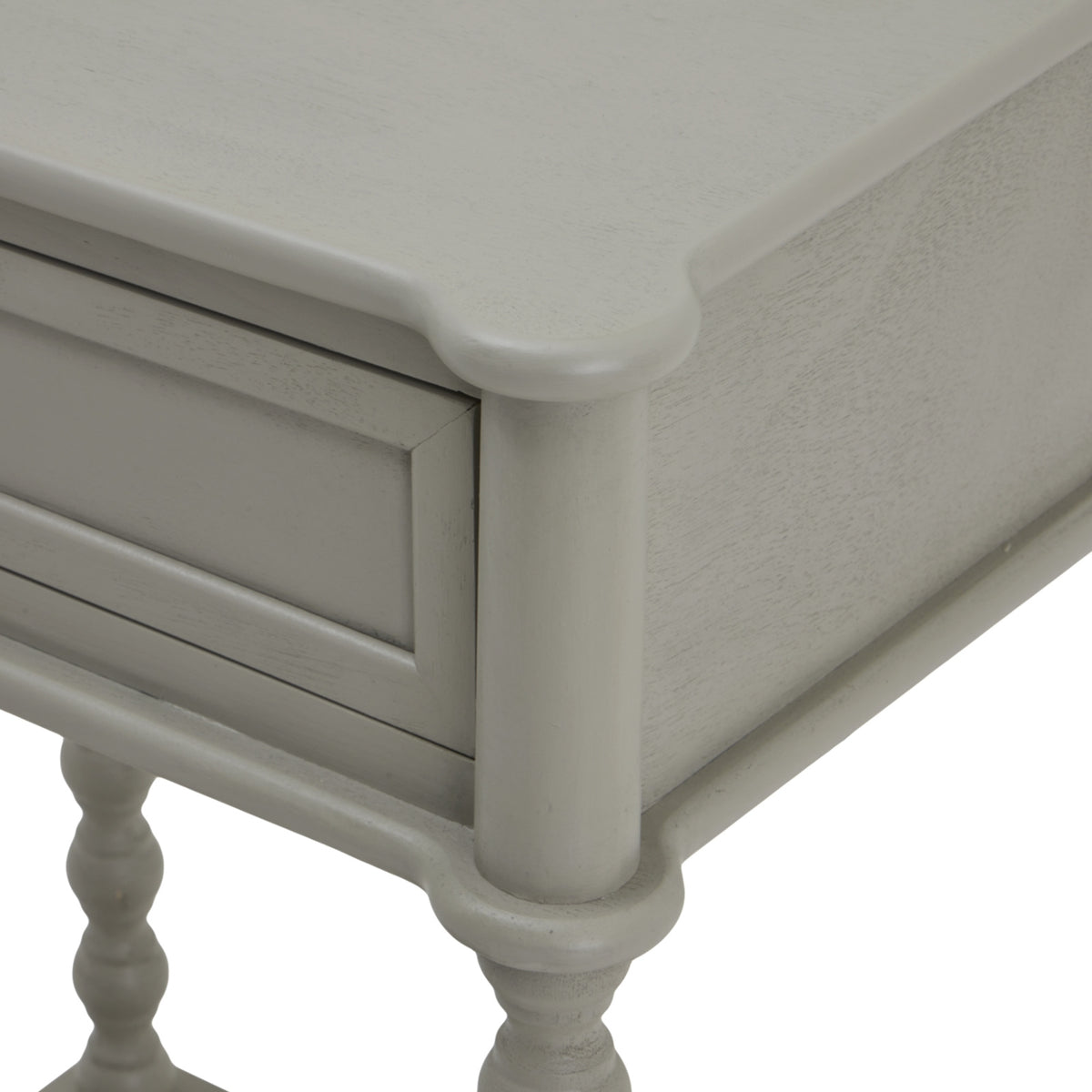 The Camden Collection One Drawer Side Table - GREY