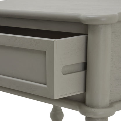 The Camden Collection One Drawer Side Table - GREY