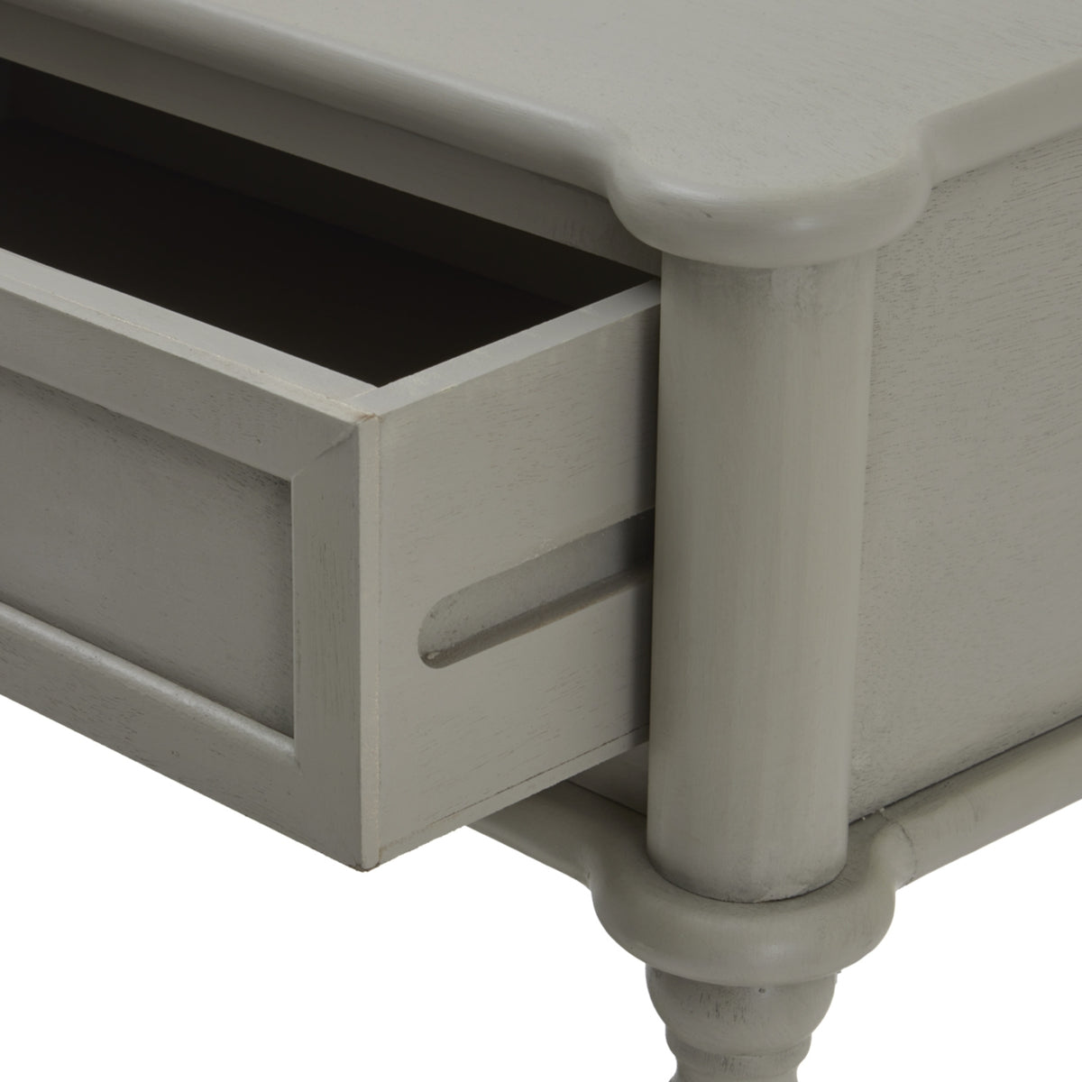 The Camden Collection Two Drawer Console Table - GREY