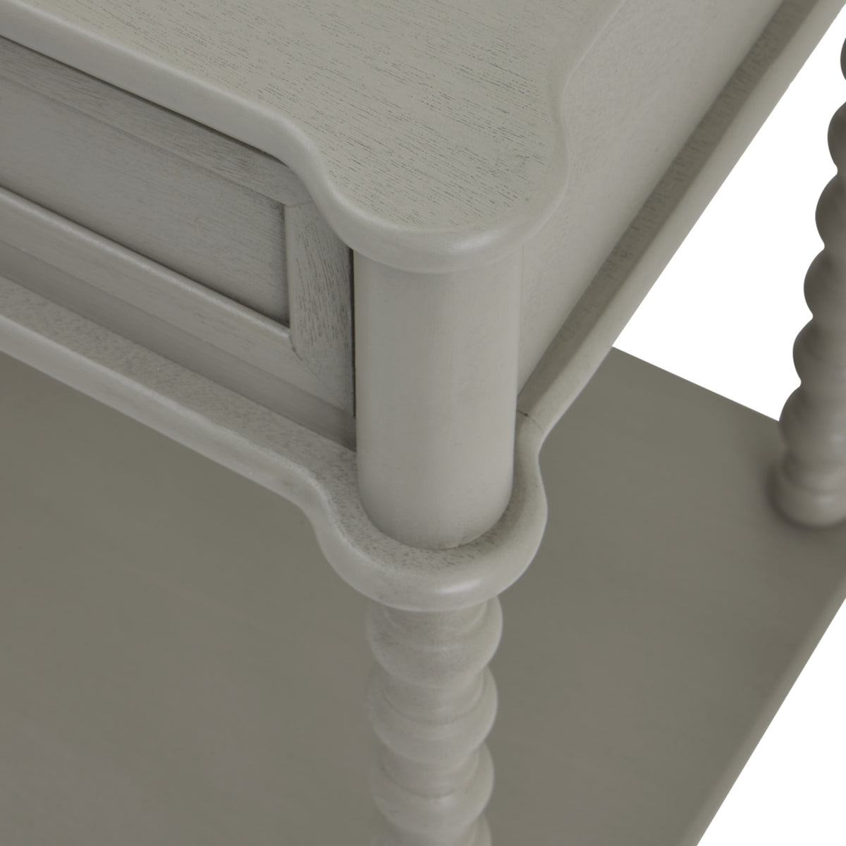 The Camden Collection Large Two Drawer Console Table - GREY