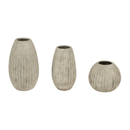 Catania Large Olpe Vase - LIGHT GREY