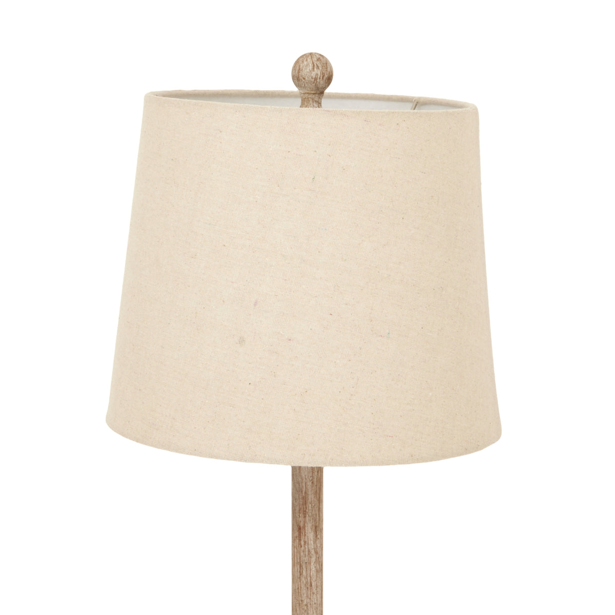 Chiaro Candlestick Table Lamp With Linen Shade - BROWN