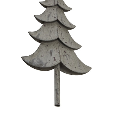 Large Rustic Metal Hanging Tree - BROWN