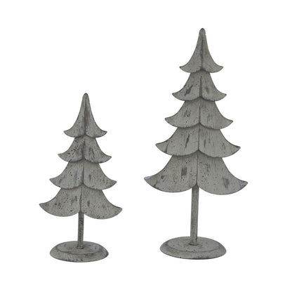 Rustic Metal Standing Tree - BROWN