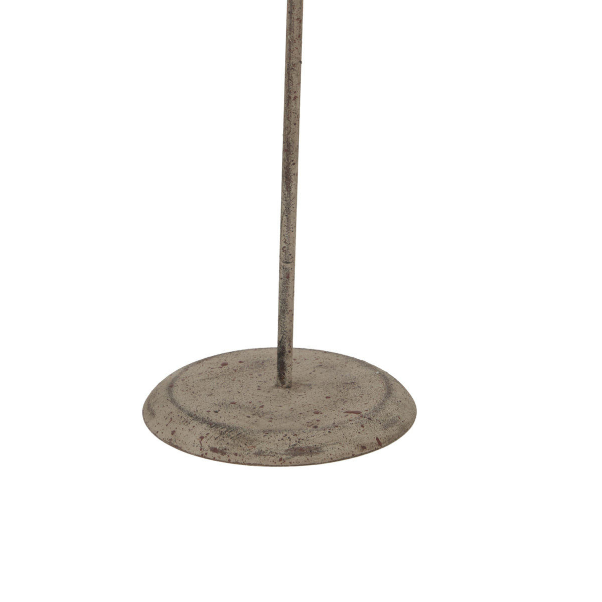 Large Whitewashed Rustic Star On Stand - WHITE