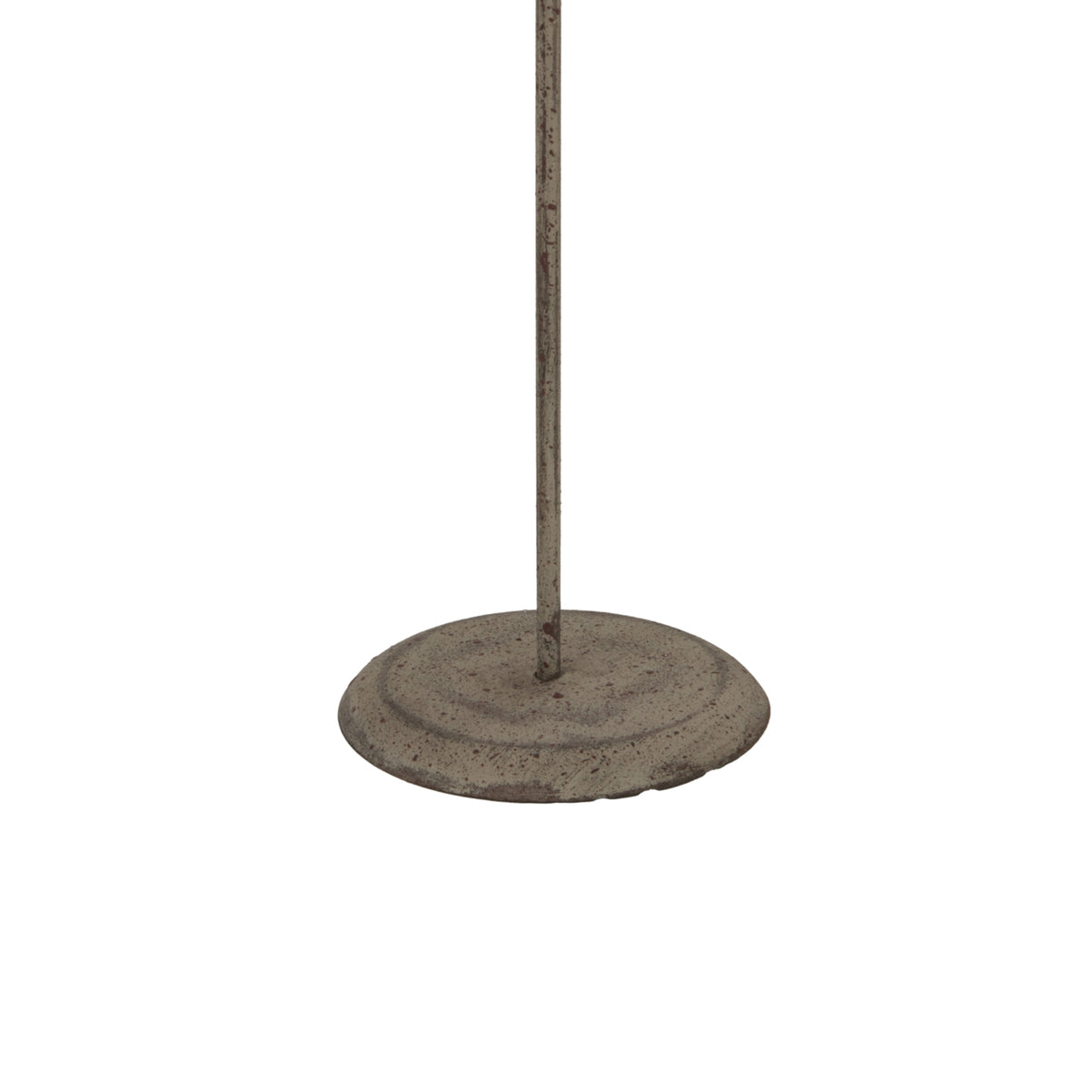 Whitewashed Rustic Angel On Stand - WHITE