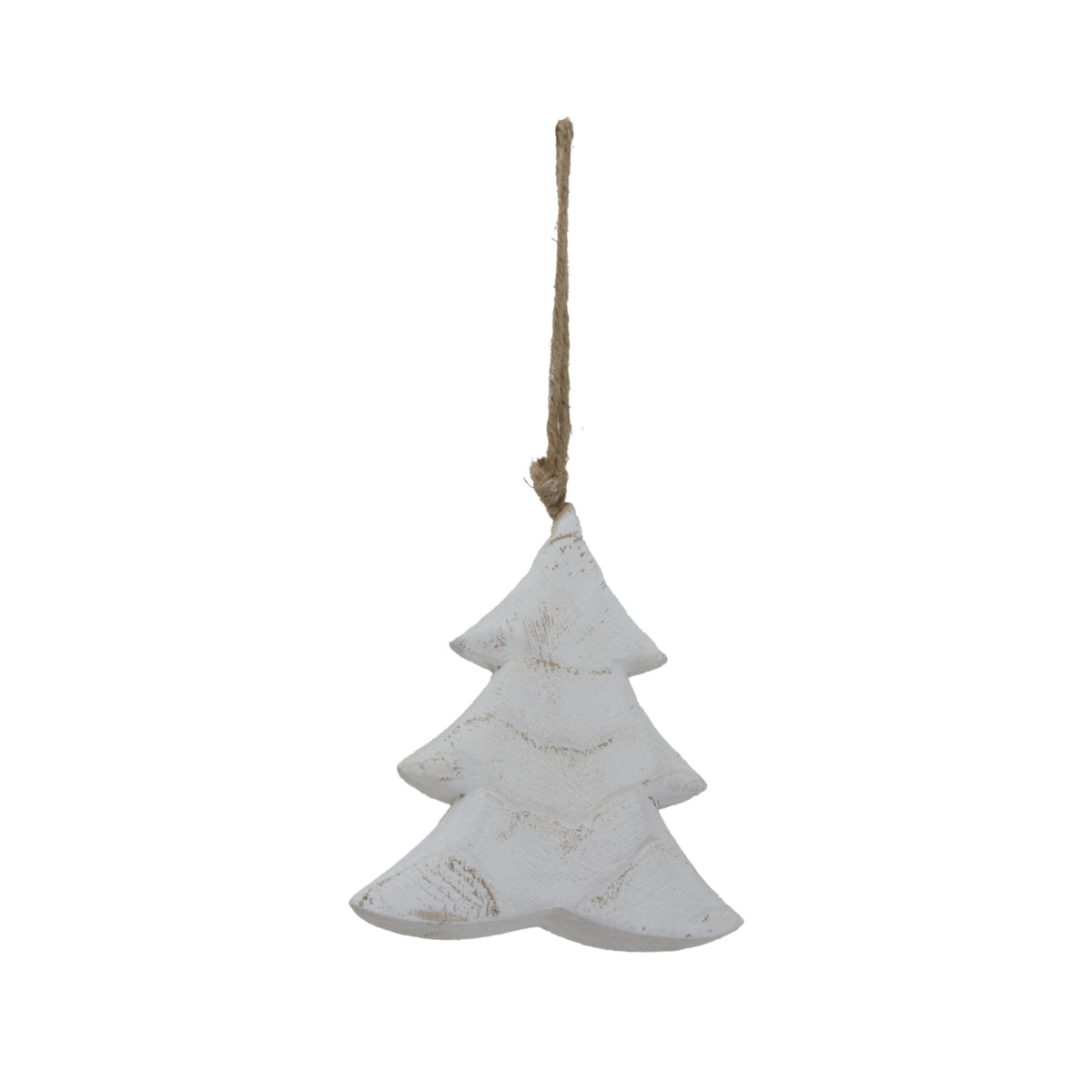 Whitewashed Rustic Hanging Tree - WHITE
