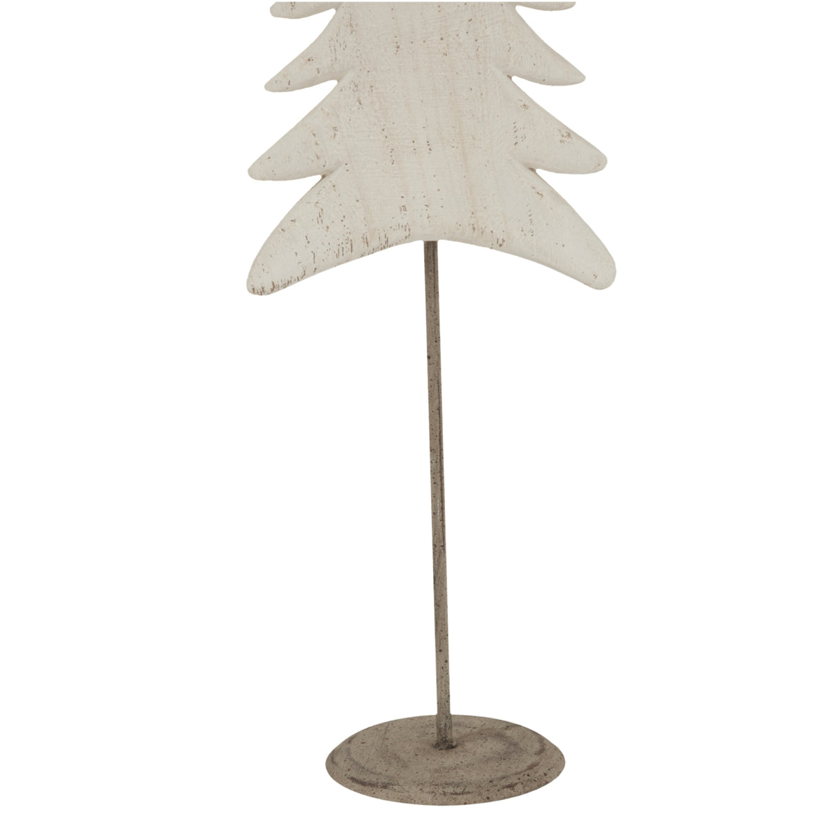 Large Whitewashed Tall Tree On Stand - WHITE