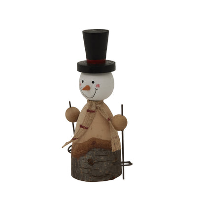 Rustic Snowman - BROWN